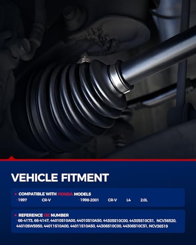 Image of KAX CV Axle Front Driver and Passenger Side Compatible with Honda CR-V