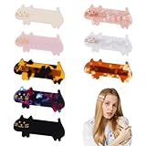 8 Pcs Cat Hair Clips, Duck Billed Hair Clips, Cute Hair Clips, Hairpin, Animal Hair Clips, Flat Hair Clips, Acrylic Hair Clip, Decorative Hair Clips, Alligator Clips, Hair Barrettes for Girls Women