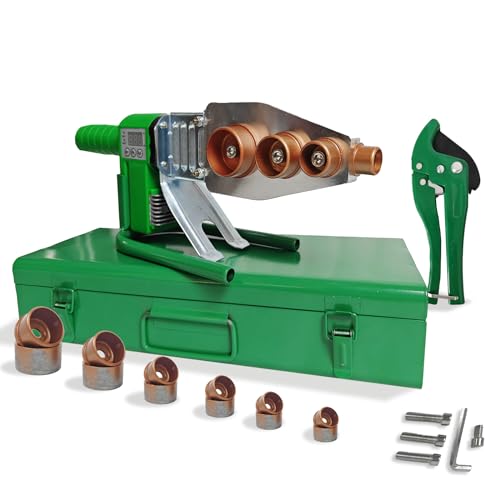 Image of Plastic Water Pipe Welder for PP, PP-R, PE, PP-C - Poly Pipe Fusion Machine - PVC Pipe Heater - 110V Pipe Welding Equipment