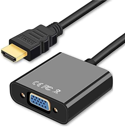 PrimeX Plus PX-1240S Dijital HDMI to VGA 30cm Görüntü Çevirici Aparat Siyah - Görsel 1