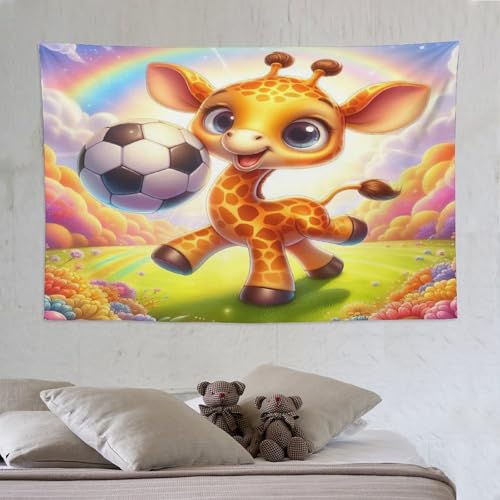 Tapisserie girafe 150x230cm pour sublimer le mur de votre salon