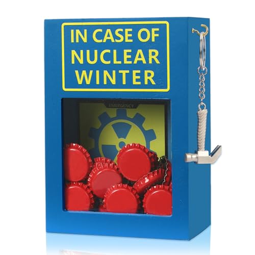 JULEASEL Funny Emergency Caps Stash w/ 30+ Red Caps, Funny Gag Gift Box w/Hammer | Hilarious Christmas Gift, Unique Birthday Gifts, Funny Stocking Stuffers for Men and Women