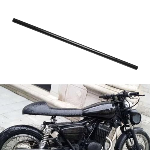 Image of Motorcycle Straight Handlebar 7 /8 inch Drag Handle Bar Cafe Racer Handlebars Universal for Bobber Custom Cruiser Dual Sport Street Bike Black