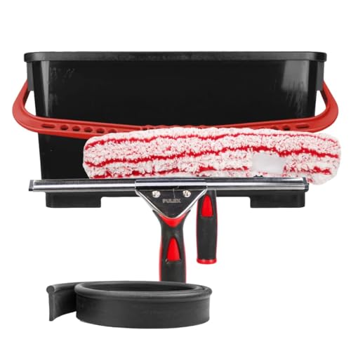 Pulex Window Cleaning Kit with Microfiber Washer and Squeegee