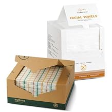 Disposable Face Towel,Biodegradable Facial Towels 50count,Extra Thick Soft Large Clean Facial Towels With LUXU Reusable Cleaning Wipes,Dry Multi-Use Reusable Cloths,30 Count