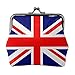 ZUNPNG Münzgeldbörse mit britischer Flagge, aus Leder, Vintage-Stil, mit Kiss-Lock-Verschluss, Mini-Geldbörse für Damen und Mädchen