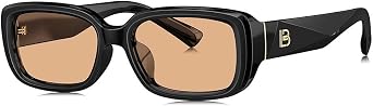 BOLON Unisex Retro Narrow Square Universal Fit UV400 Sunglasses BL5096