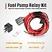 Navakala Electric Fuel Pump Relay Kit Wiring Harness Bypass 40 AMP Waterproof Switch Heavy Duty Long Wires Universal Fit 12V System P/N 30247 Suit for Trucks Cars RVs Boats
