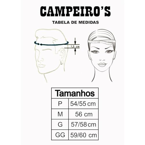 Chapeu Masculino e Feminino Gustavo Lima aba Reta 2.0 Feltro Aveludado Campeiros (BR, Alfa, GG, Cast