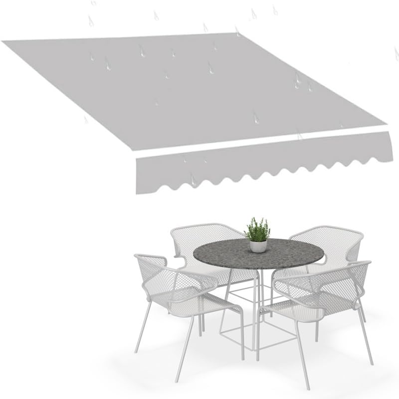 Toile de rechange pour auvent de terrasse contre la chaleur du soleil