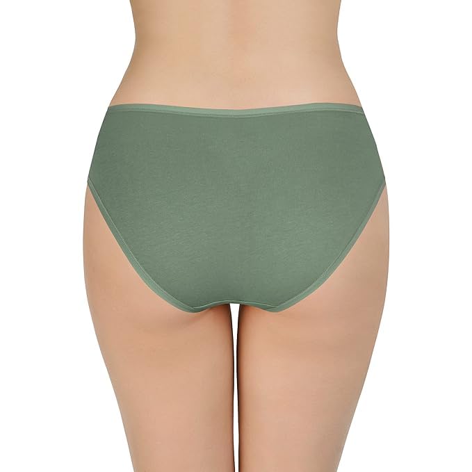 Image of LOURYN KOULYN Solid Low Rise Cotton Bikini Panty Pack(Pack of 3)
