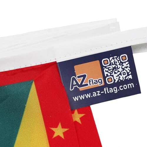 Image of AZ FLAG Grenada 6 meters BUNTING Flag 20 flags 9'' x 6'' - Grenadian STRING flags 15 x 21 cm