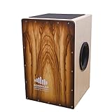 Echoslap Super Bass Cajon, Hand Crafted, 8 Adjustable Snare Wires, Sandalwood Frontplate, Deep Bass,...