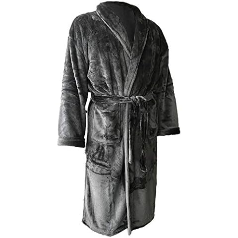 HOMELEVEL Flanell Übergrößen Bademantel Unisex Cover