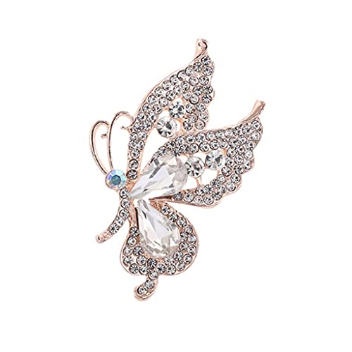 Broche papillon flottant brillant accessoire vêtement