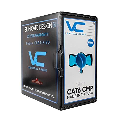 Vertical cable cat6, 550 mhz, utp, 23awg, 8c solid bare copper, p…