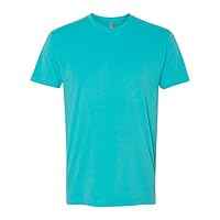 Next Level Men's Sueded Crew Neck T-Shirt - Premium Fitted, 60% Cotton/40% Polyester, Tahiti Blue, 3XL - View #3