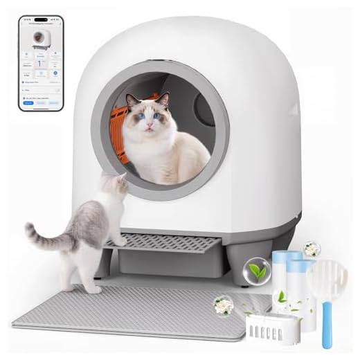 TRIUMPHKEY 90L katzenklo selbstreinigend,XXL, APP -Kontrolle/Sicherheit/Gesundheitsüberwachung/Doppeldeodorierung,mit Streumatte/Deodorierungsduft, selbstreinigende katzentoilette für mehrere Katzen
