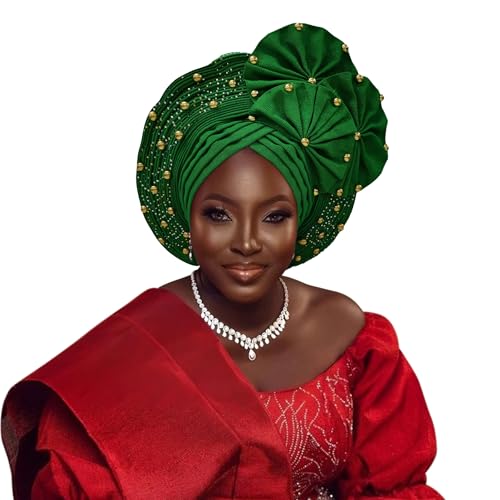 Auto Gele African Head Tie of Nigeria ASO Oke Headwraps