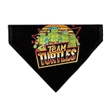 Teenage Mutant Ninja Turtles Pet Bandana Teenage Mutant Ninja Turtles Team Turtles Pose Black Red Slip On Collar Bandana Only