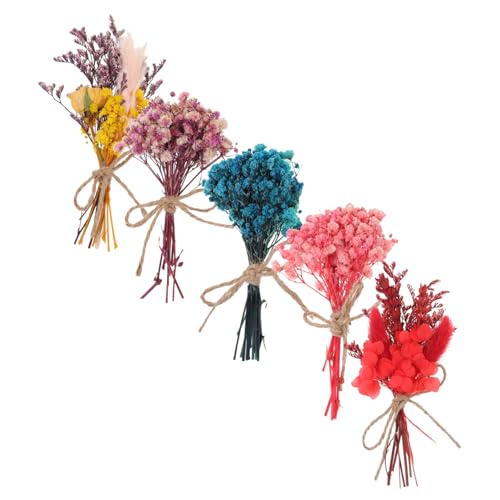 Mini ramillete de flores secas coloridas para decoración