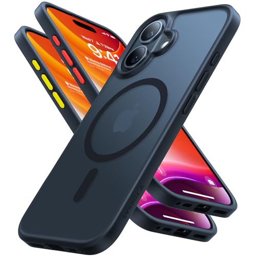 TORRAS for iPhone 16 Case with MagSafe, 12FT Military Grade Shockproof, Slim Thin but Sturdy