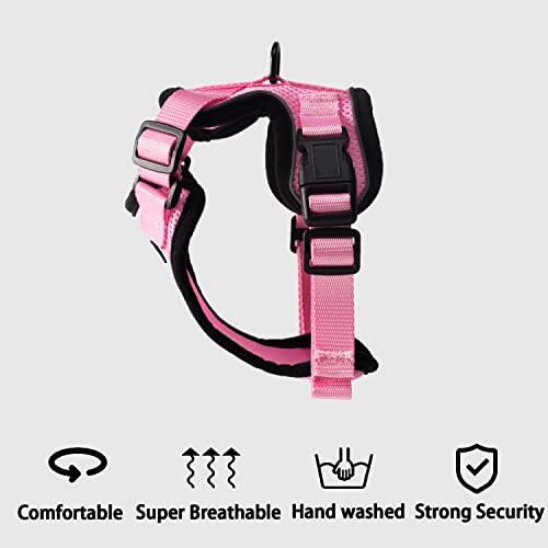 Fiil Cat Harness And Leash For Walking, Escape Proof Soft Adjustable Vest Harnesses For Cats, Adjustable Dog Harness - Reflective And Soft（Pink）. (Xs, Pink) #TOP4
