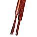 Walker And Williams M-11 Premium Retro Chestnut & Tan 100% Grain Leather Mandolin, Mandola, Bouzouki or Uke Strap For A and F Type Mandolins