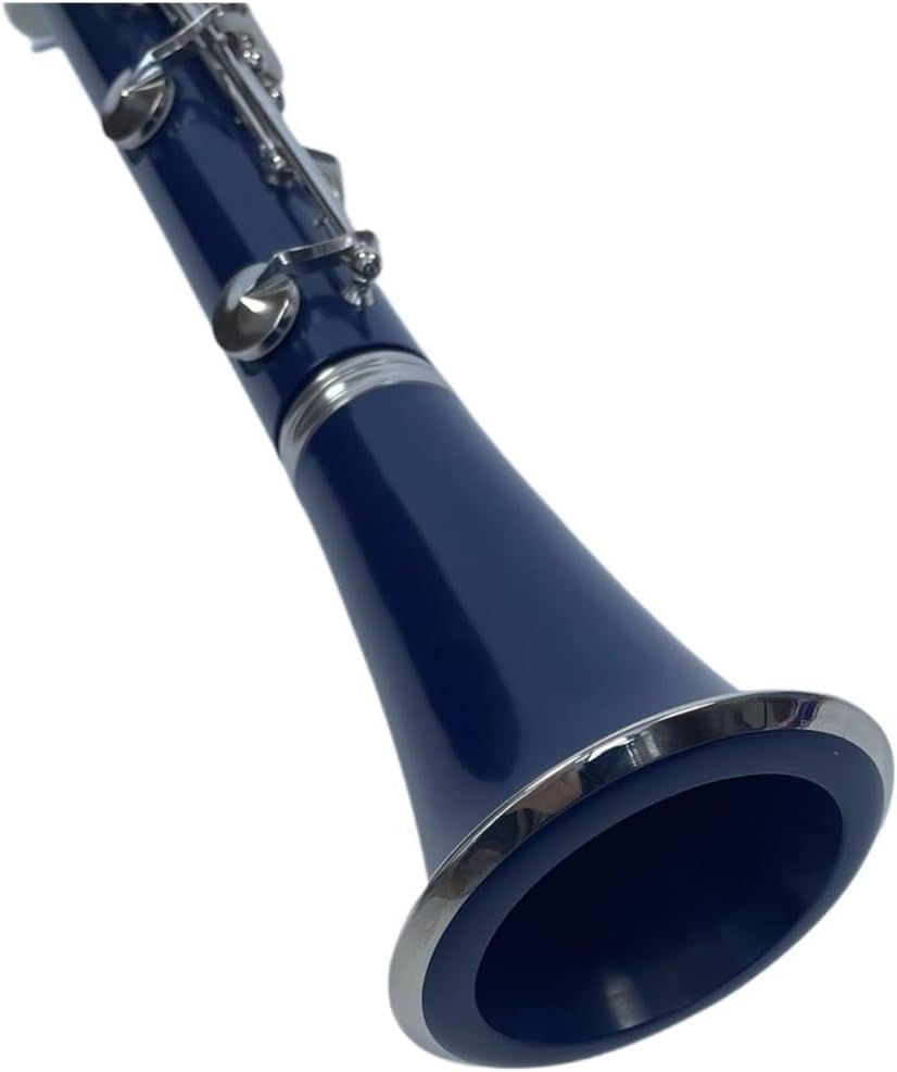 Beginner Dark Blue Color 17 Keys Bb Key Colorful Clarinet With Nickel Plated Keys