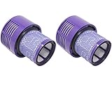 Fette Filter - Vacuum Filter Compatible with Dyson Cyclone V10. Compare to Part # 969082-01. Pack of 2
