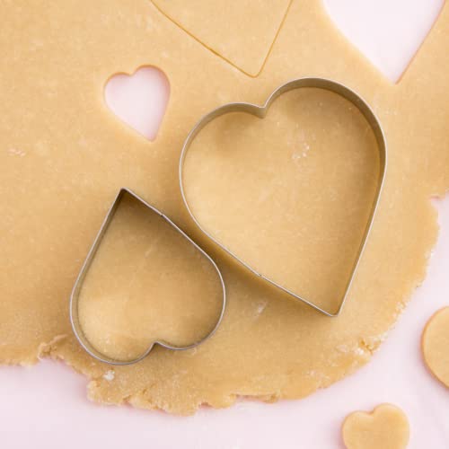 Cookie Cutter Kingdom, 9 Piece Heart Shaped Set, Valentines Day Cutters, Silicone Grips, Hearts, Cookie Cutters Mold For Cakes Biscuits And Sandwiches (Heart - 9 Pack) #TOP4