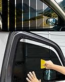 15% VLT Car Window Tint Solar Film 3 Metre Roll - Professional Self-Adhesive Auto & Home Glass | Limo Black Privacy + High UV Block | Includes Installation Tool Kit