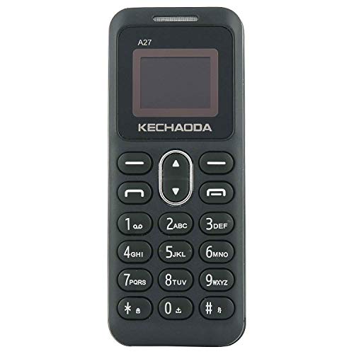 Image of KECHAODA A27 Keypad Dual Sim Mini Mobile Phone with External Memory Slot 1.68cm (0.66 inch) Display Only Mobile Phone & Charging Cable in Box, Battery,No Charger - Grey