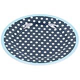 Yechiry Plato Llano de Melamina de 9 Pulgadas, Plato Reutilizable para Aperitivos, Decorativo Ligero con Diseño de Borde Redondo, Ideal para Frutas, Pasteles y Ensaladas, Apto para Lavavajillas