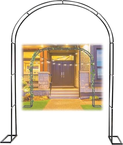 Arche de jardin en métal 3m treillis robuste résistant intempéries
