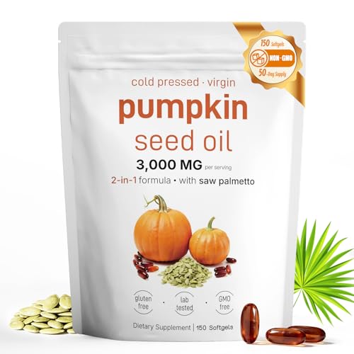 Fenolutra Pumpkin Seed Oil Softgels, 150 ct, Hair & Prostate