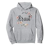 Braut Bride to be Blumenkranz Blumen JGA Verlobung JGA Pullover Hoodie