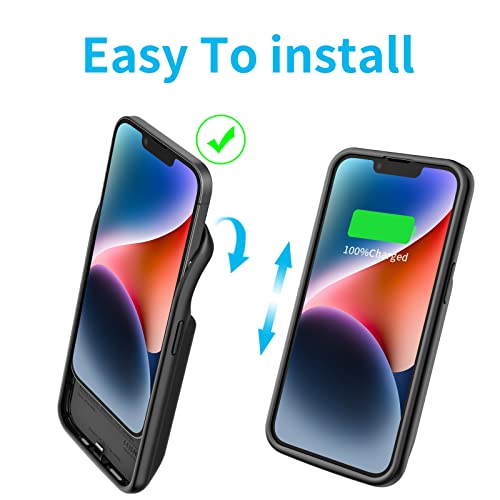 Funda de carga extendida iPhone 13 y 14 con batería de 7000 mAh y perfil portátil 4