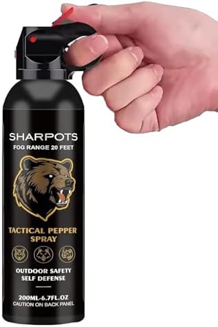 Compact 6.7 oz Pepper Spray for Hiking & Camping – Maximum Streng...