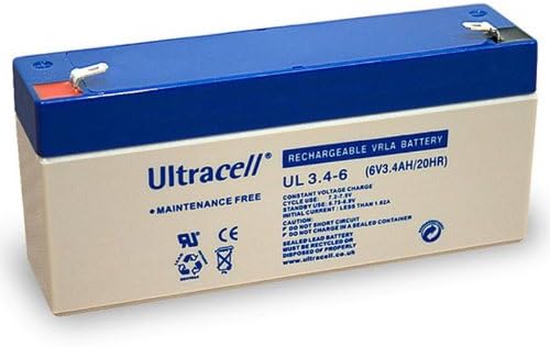 UL3.4-6 maintenance free rechargeable battery 6V 3.4Ah/20HR VdS