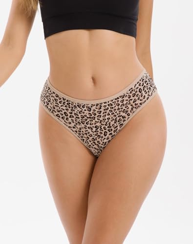 INNERSY Women's Underwear Cheeky Hipster Panties Breathable Cotton Panty 6-Pack2