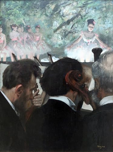 Toile l'Ochestermusiker Edgar Degas affiche d'art pour créer un salon de musique élégant