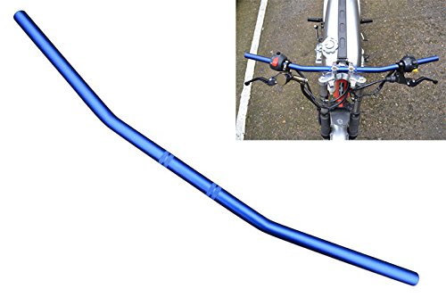 Motorcycle 7/8" Handlebars Steel Drag Bars Blue Bobber Cruiser Streetfighter
