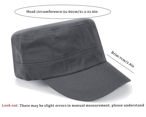 Image of Unisex Basic Cadet Army Caps Everyday Military Style Hat