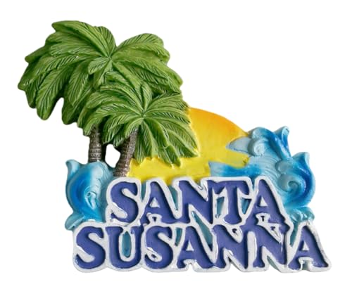 Santa Susanna Veneto Italia Imán para nevera, recuerdo de viaje, decoración de nevera, calcomanía magnética 3D Craft