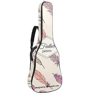 Housse de transport rembourrée pour guitare Oxford avec bandoulière réglable - Les Beatles, Paul McCartney, John Lennon, RIngo Starr, George Harrison