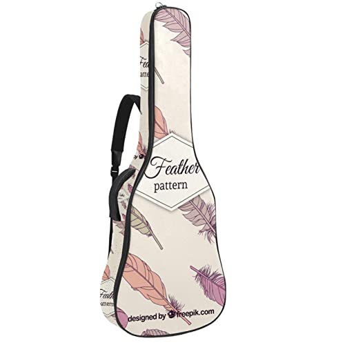 Housse de transport rembourrée pour guitare Oxford avec bandoulière réglable - Les Beatles, Paul McCartney, John Lennon, RIngo Starr, George Harrison Housse de transport rembourrée pour guitare Oxford avec bandoulière réglable