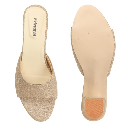 Image of Women's Glitter Block Heel Sandals | Ideal for Weddings, Events & Everyday Fashion