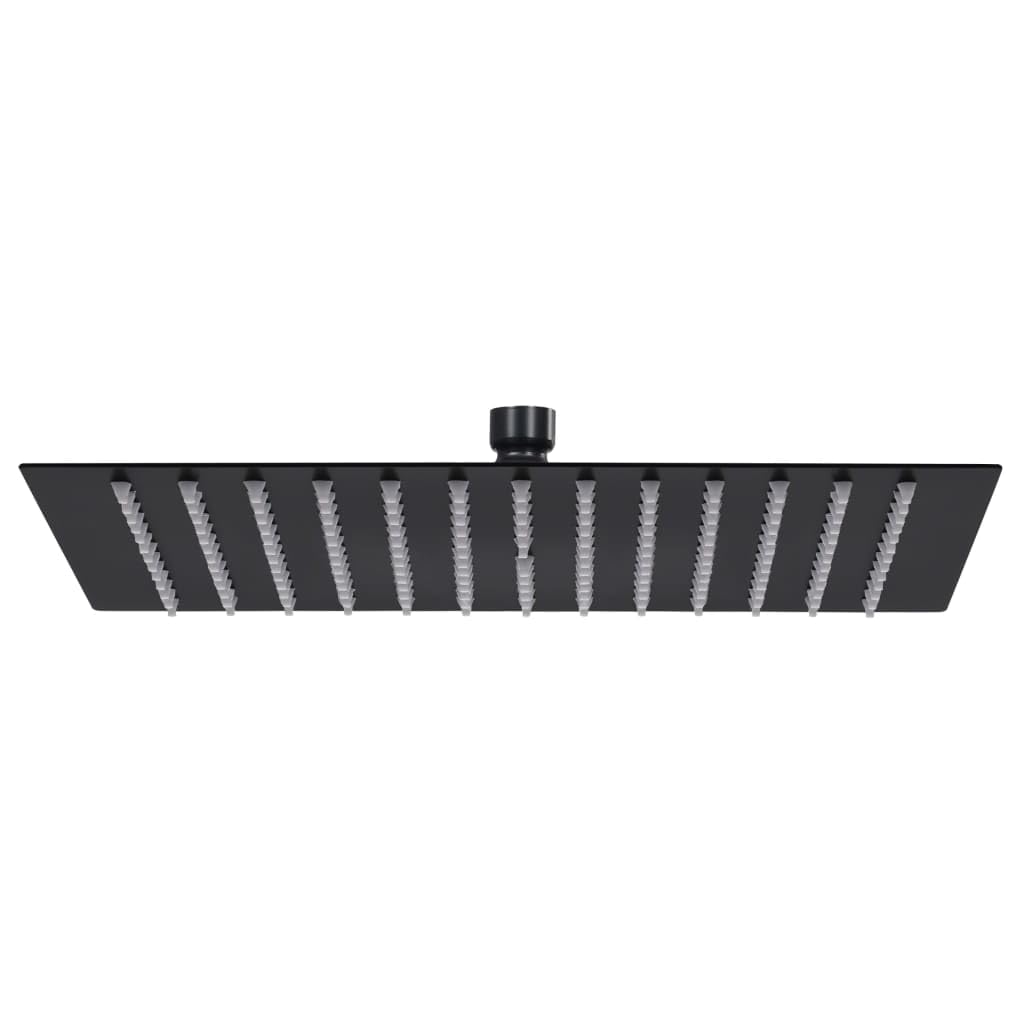 Cabezal de ducha lluvia rociador cabezal de ducha accesorio de baño acero inoxidable 40 x 40 cm cuadrado negro 02_0002080