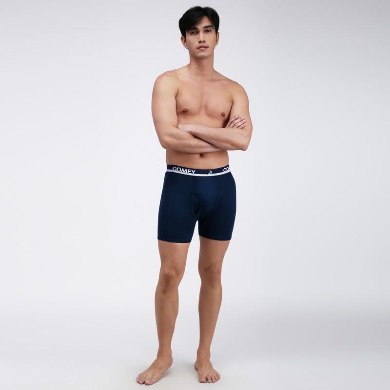Image of Amul Comfy Men's Trunk Underwear | Soft Outer Elastic | Soft Waistband | Breathable Comfortable Innerwear | Pack of 10 | Color May Vary